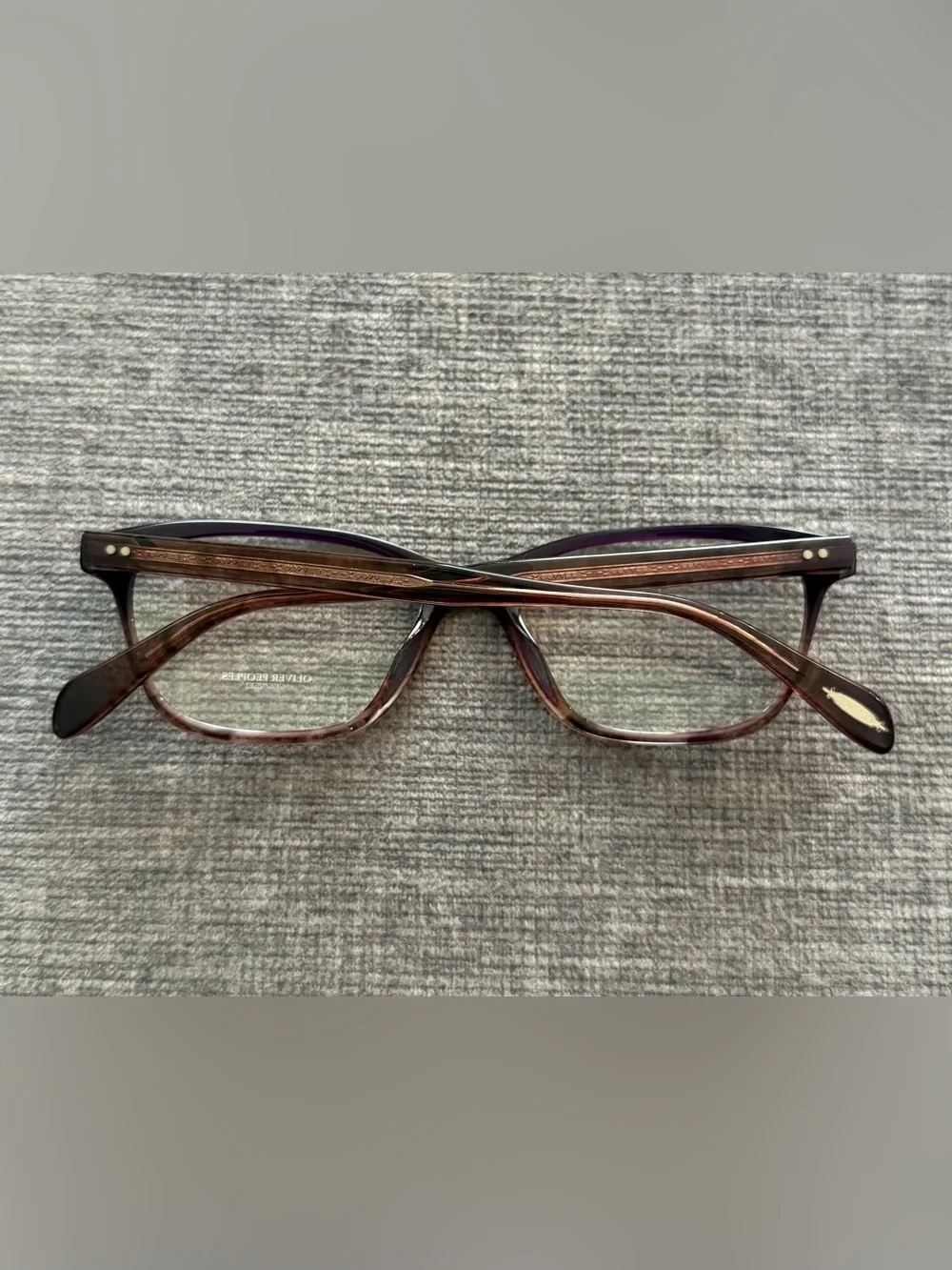 Oliver Peoples Ashton c.1418 Purple and Brown glasses 52-17-140